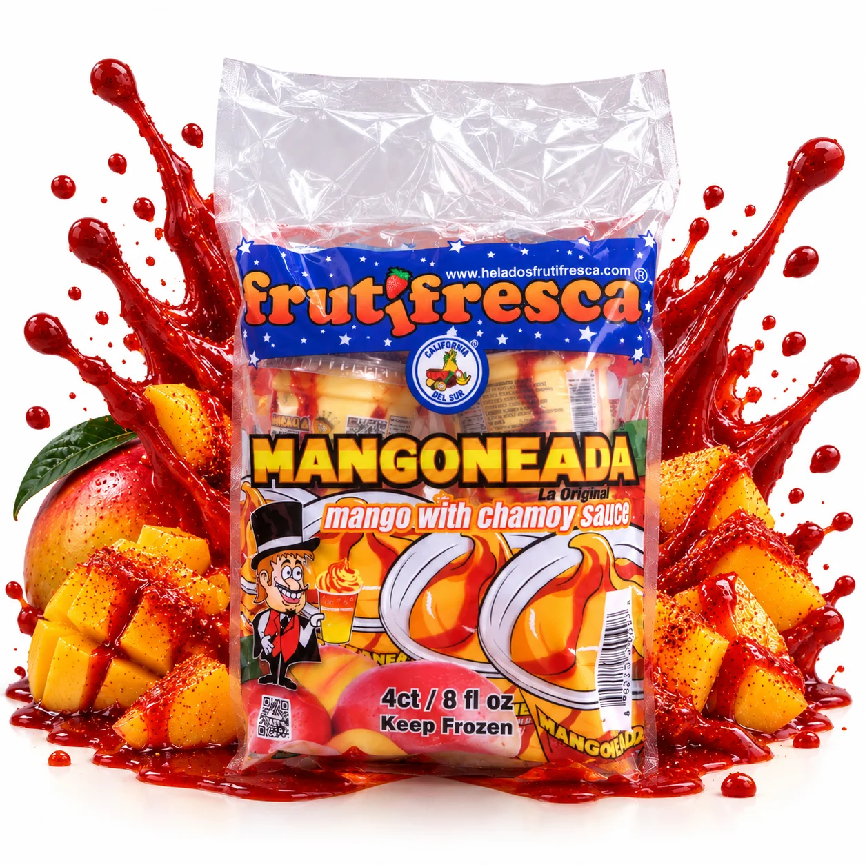 Paquete Mango y Chamoy en Explosión Deliciosa FrutiFresca